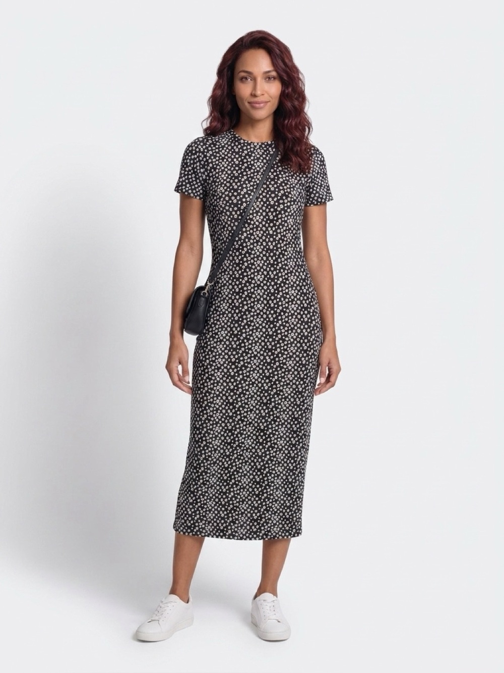 Amanda Uprichard Black and White Floral Maxi Dress